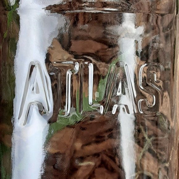 Classico Atlas Mason Jar Square 20 oz Clear Glass Dry Kitchen Craft Room Storage - Picture 2 of 12